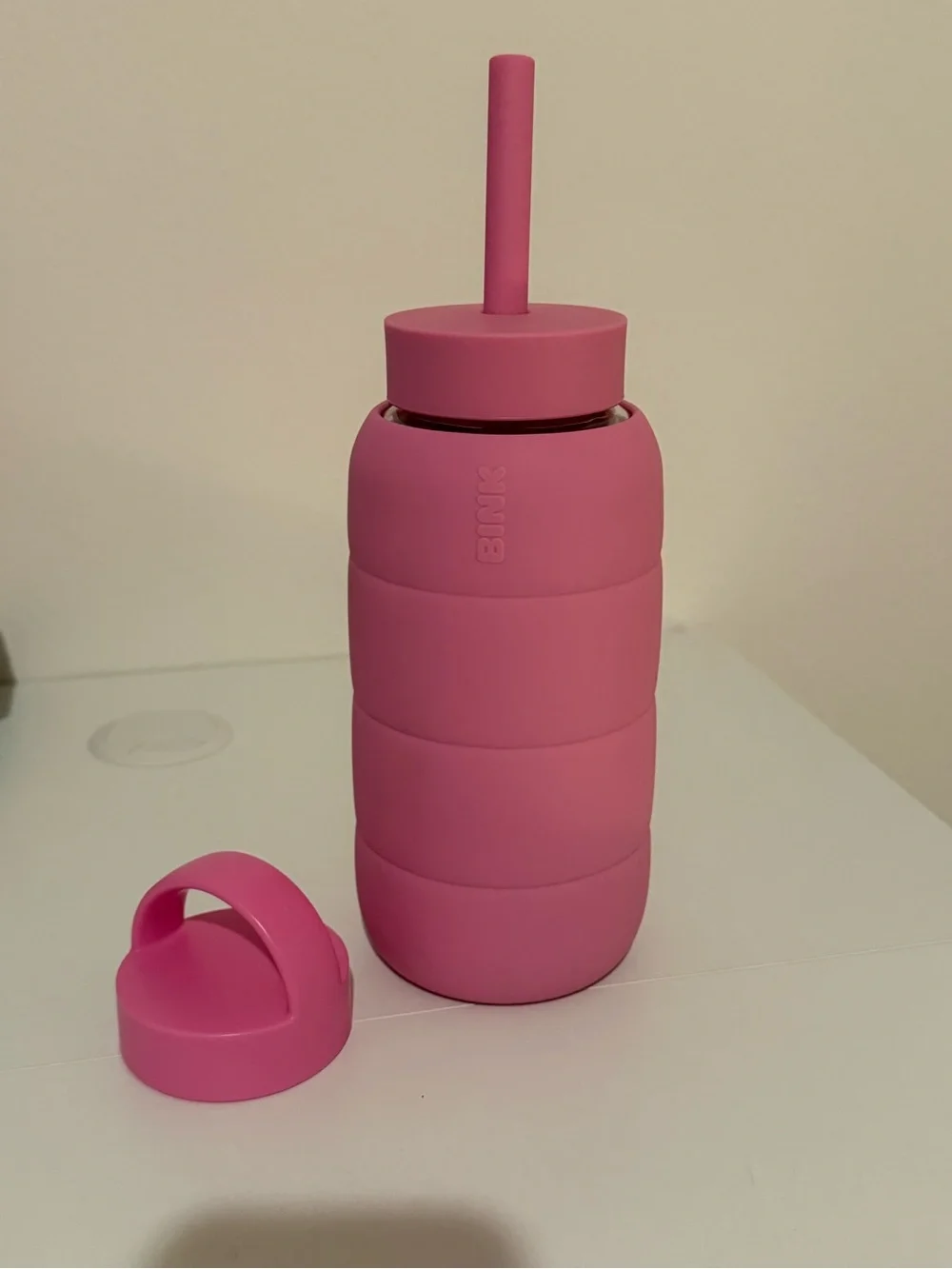 bink puffer water bottle